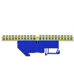 Шина нулевая на DIN-изоляторе EKF PROxima 6х9 мм 20 отверстий латунь синяя (20 шт.) (sn0-63-20-d) - фото 5