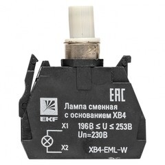 Лампа сменная EKF PROxima ХВ4 39х32х10 мм 230 В IP40 с основанием пластиковая белая (XB4-EML-W) - фото 6