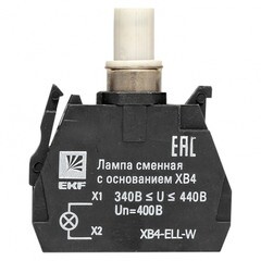 Лампа сменная EKF PROxima ХВ4 39х32х10 мм 400 В IP40 с основанием пластиковая белая (XB4-ELL-W) - фото 5