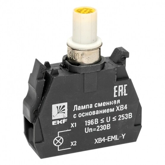 Изображение товара Лампа сменная EKF PROxima ХВ4 10х32х39 мм 230 В IP40 с основанием