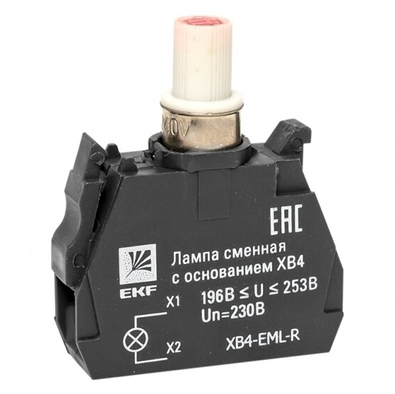 Изображение товара Сменная лампа EKF PROxima ХВ4 10х32х39 мм 230 В IP40 для автоматизации