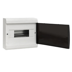 Щит распределительный навесной EKF SlimBox PROxima ЩРН-П-10 пластиковый IP41 202,5х230,5х98,5 мм 10 модулей прозрачная дверь серый - фото 9