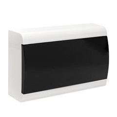 Щит распределительный навесной EKF SlimBox PROxima ЩРН-П-18 пластиковый IP41 201,5х373,5х99,5 мм 18 модулей прозрачная дверь серый - фото 1