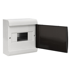 Щит распределительный навесной EKF PROxima ЩРН-П-8 пластиковый IP41 202,5х195,5х98,5 мм 8 модулей прозрачная дверь серый - фото 9