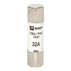 Вставка плавкая цилиндрическая EKF PROxima ПВЦ 32А 14х51 мм 500 В IP20 (10 шт.) (pvc-14х51-32) - фото 2