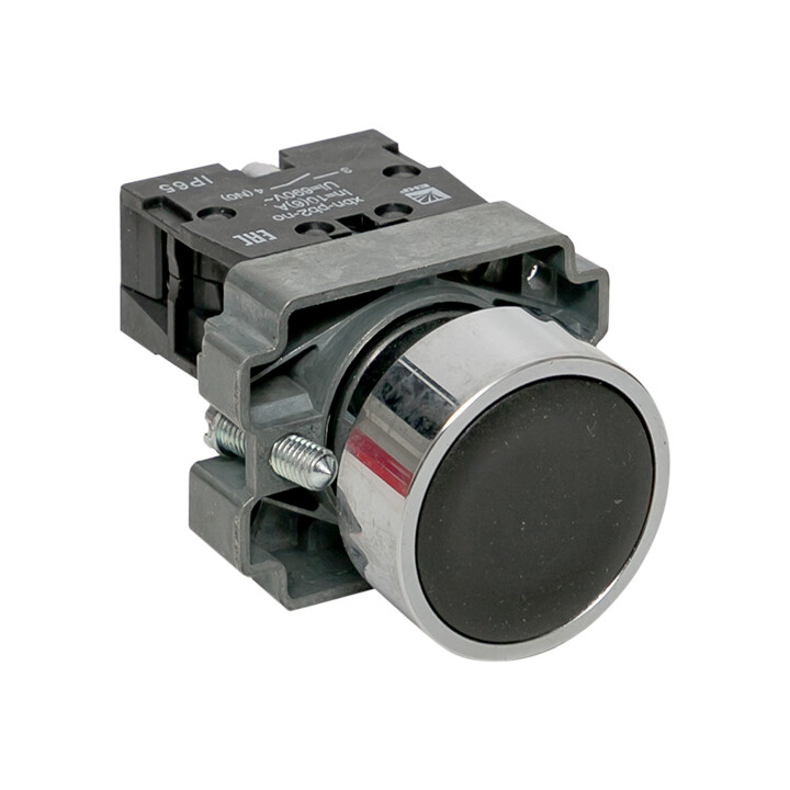 Изображение товара Кнопка EKF PROxima BA21 230 В IP65 металлическая черная (xb2-ba21-65)