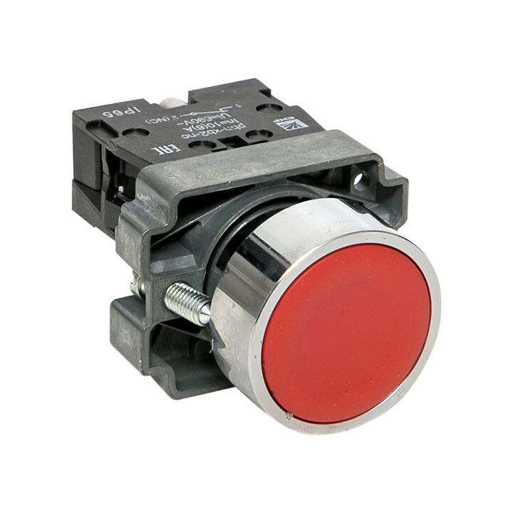 Изображение товара Кнопка EKF PROxima BA42 230 В IP65 металлическая красная (xb2-ba42-65)