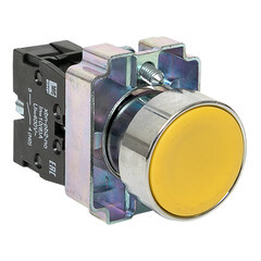 Изображение товара Кнопка EKF PROxima BA51 230 В IP40 металлическая желтая (xb2-ba51)