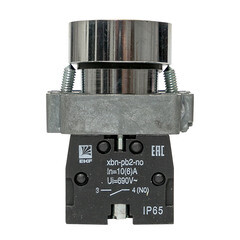 Кнопка EKF PROxima BA51 230 В IP65 металлическая желтая (xb2-ba51-65) - фото 4