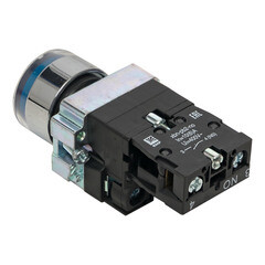 Кнопка плоская EKF PROxima BW61 24 В IP40 с подсветкой синяя (xb2-bw61-24) - фото 4