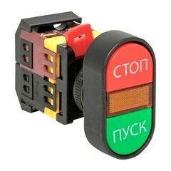 Изображение товара Кнопка овальная EKF PROxima APBB-22N 230 В IP40 пуск-стоп красно-зеленая (pbn-apbb-o)