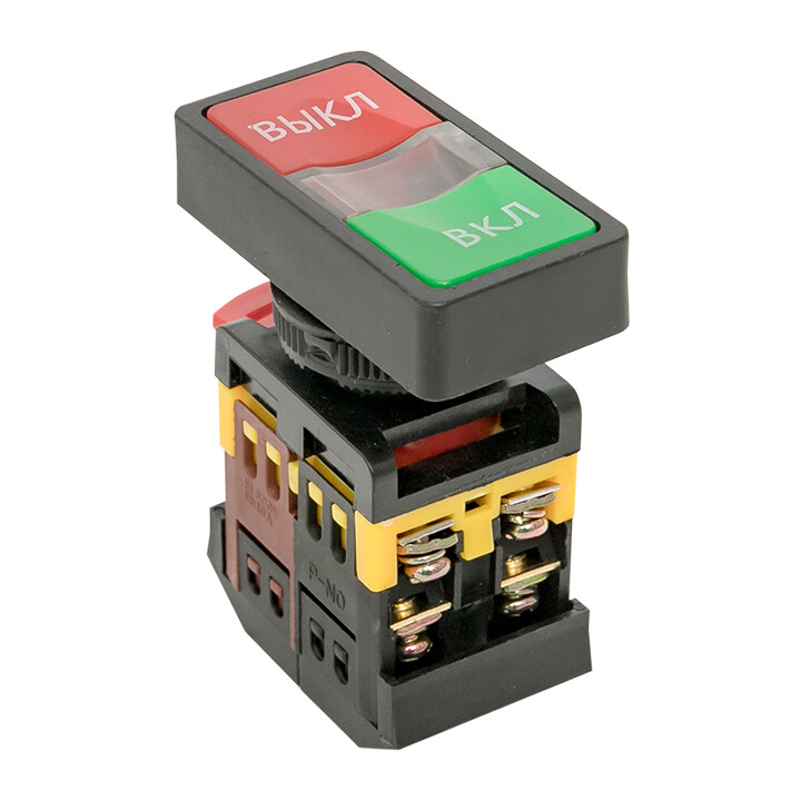 Изображение товара Кнопка прямоугольная EKF PROxima AS-22N 24V IP40 с подсветкой, разборная
