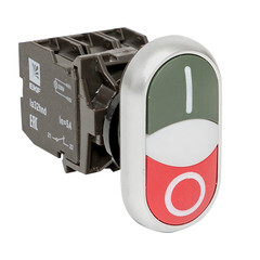 Кнопка овальная EKF PROxima LA32HND 24 В IP40 с подсветкой пуск-стоп красно-зеленая - фото 6