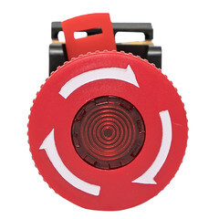 Кнопка грибок EKF PROxima ANE-22 230 В 1NO+1NC IP40 поворотная с подсветкой красная (pbn-ane) - фото 3