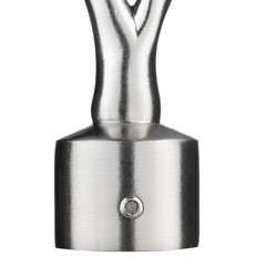 Наконечник Лист d 20 мм серебро 2 шт. - фото 3