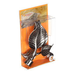 Наконечник Лист d 20 мм серебро 2 шт. - фото 4