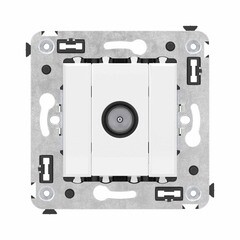 Розетка телевизионная DKC Avanti встраиваемая белая (5323688) - фото 1