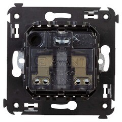 Розетка DKC Avanti встраиваемая черная с защитными шторками (306466) - фото 5