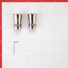 Наконечник Гиро d 20 мм серебро 2 шт. - фото 3