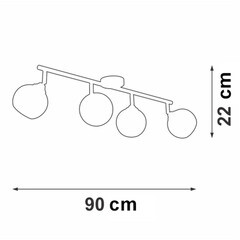 Люстра потолочная Vitaluce V4313 E27 240 Вт 12 кв.м (V4313-1/4PL) - фото 3