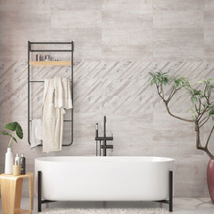 Керамогранит LB Ceramics Нордайс Полосы серый 603х199х8,5 мм (8 шт.=0,96 кв.м) - фото 4