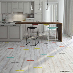 Керамогранит LB Ceramics Мезон белый 603х199х8,5 мм (8 шт.=0,96 кв.м) - фото 12