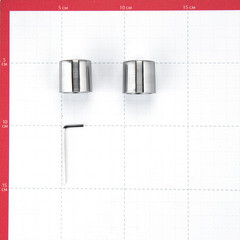 Наконечник Цилиндр d 20 мм серебро 2 шт. - фото 4