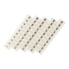 Маркеры для клемм JXB-ST 4 EKF PROxima с нумерацией 1-50 (100 шт.) (zb-st-4-1-50)