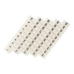 Изображение товара Маркеры для клемм JXB-ST 6 EKF PROxima с нумерацией 1-50 (100 шт.) (zb-st-6-1-50)