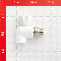 Кран шаровой полипропиленовый Valfex 20 мм х 1/2 НР(ш) с американкой угловой (10148020П) - фото 3