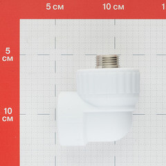 Угол полипропиленовый Valfex 32 мм х 1/2 НР(ш) (10126232П) - фото 2
