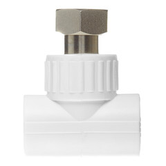 Тройник полипропиленовый Valfex переходный 20 мм х 1/2 ВР(г) х 20 мм с накидной гайкой (10140020П) - фото 4