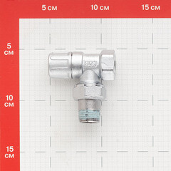 Клапан запорный угловой Far 1/2 НР(ш) х 1/2 ВР(г) для радиатора (FV 1200 12) - фото 3