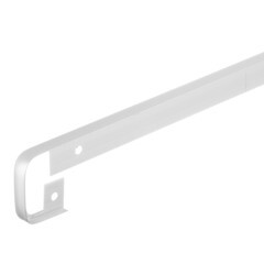 Планка Т-образная для столешниц 38-40 мм R9 матовый хром алюминий - фото 1