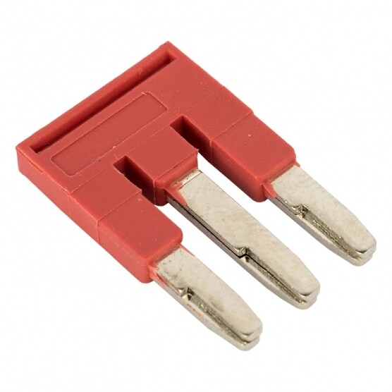 Изображение товара Перемычка EKF PROxima JXB-ST 2,5 3PIN 800 В IP20 компактная красная (20 шт.) (plc-per-st-3PIN-2.5)
