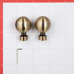 Наконечник Шар d 20 мм бронза 2 шт. - фото 3