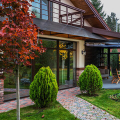 Светильник садово-парковый настенный Outdoor Albion античная бронза E27 60 Вт IP44 (O413WL-01BZ) - фото 2