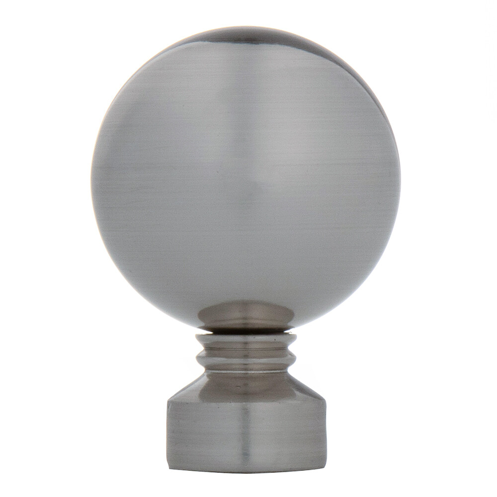 Изображение товара Наконечник Шар d 20 мм серебро 2 шт. для металлических карнизов