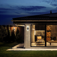 Светильник садово-парковый настенный Outdoor Unter den Linden черный E27 120 Вт IP54 (O578WL-02B) - фото 3