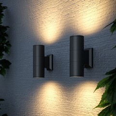 Светильник садово-парковый настенный Outdoor Bowery черный GU10 120 Вт IP54 (O574WL-02B) - фото 2