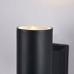 Светильник садово-парковый настенный Outdoor Bowery черный GU10 60 Вт IP54 (O574WL-01B) - фото 3