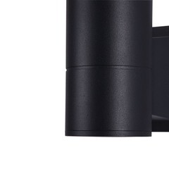 Светильник садово-парковый настенный Outdoor Bowery черный GU10 60 Вт IP54 (O574WL-01B) - фото 2