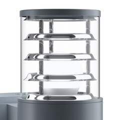 Светильник садово-парковый настенный Outdoor Bronx серый E27 60 Вт IP54 (O576WL-01GR) - фото 2