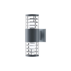 Светильник садово-парковый настенный Outdoor Bronx серый E27 120 Вт IP54 (O576WL-02GR) - фото 1