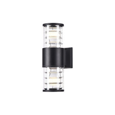 Светильник фасадный настенный Outdoor Bronx черный E27 120 Вт IP54 (O576WL-02B)
