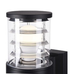 Светильник садово-парковый настенный Outdoor Bronx черный E27 120 Вт IP54 (O576WL-02B) - фото 2