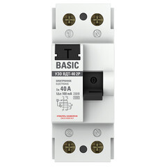 УЗО EKF Basic ВДT-40 40А 1P+N тип AC 100 мА 4,5 кА компактное (elcb-2-40-100e-sim) - фото 2