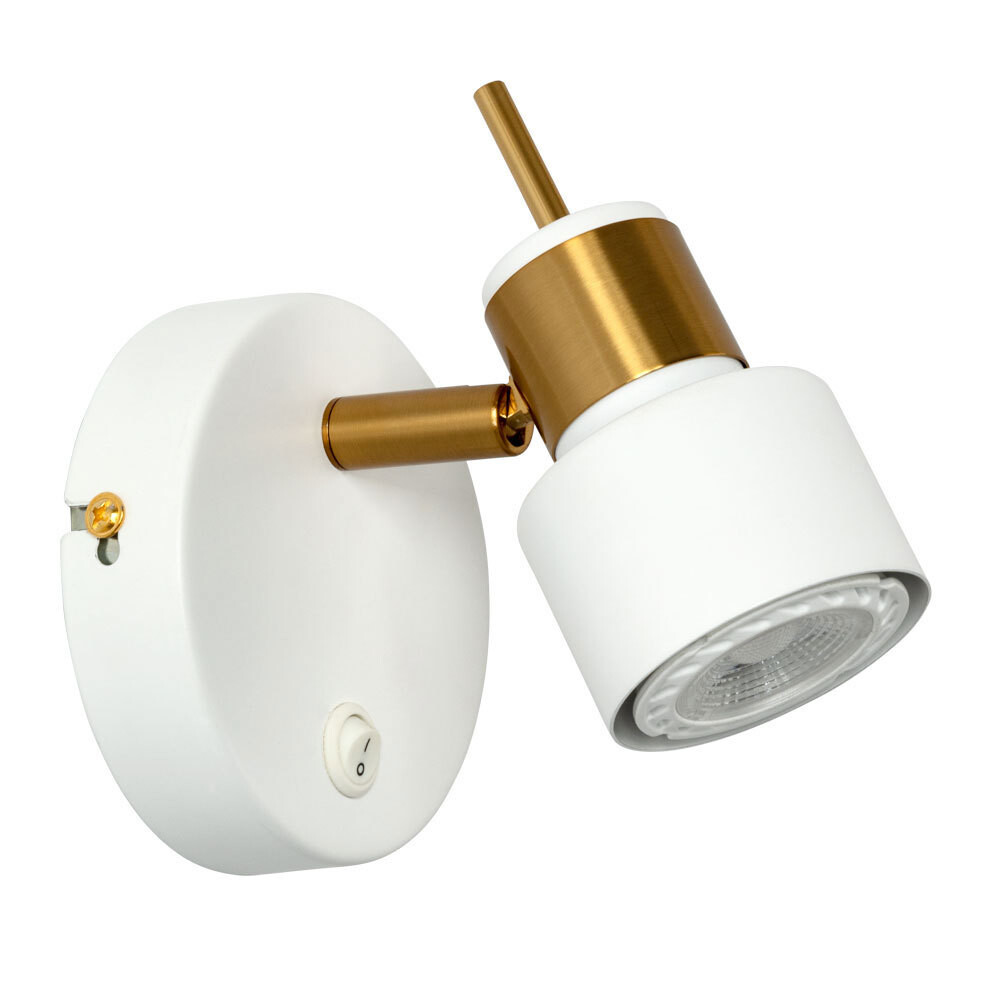 Изображение товара Настенный спот Arte Lamp Almach GU10 40 Вт современный бело-золотой IP21