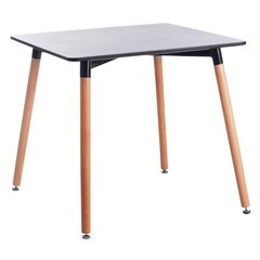 Изображение товара Стол кухонный квадратный 0,8х0,8 м черный John (15174)