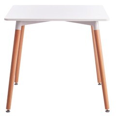 Стол кухонный квадратный 0,8х0,8 м белый John (15173) - фото 4